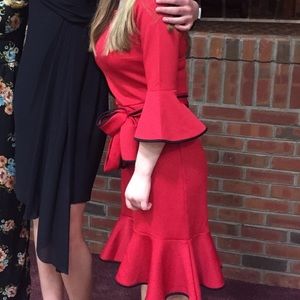 New York & Company red cocktail dress